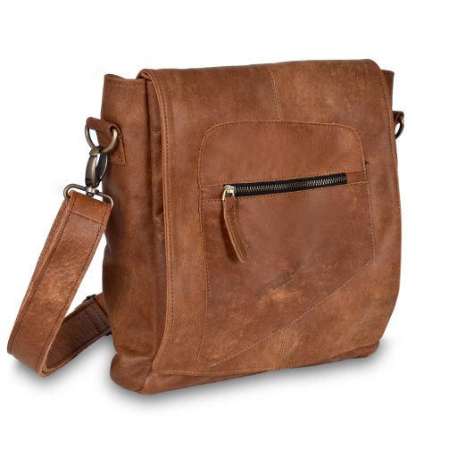 Amsterdam Deri Laptop Çantası 17 İnç - Chill-Line Dark Brown