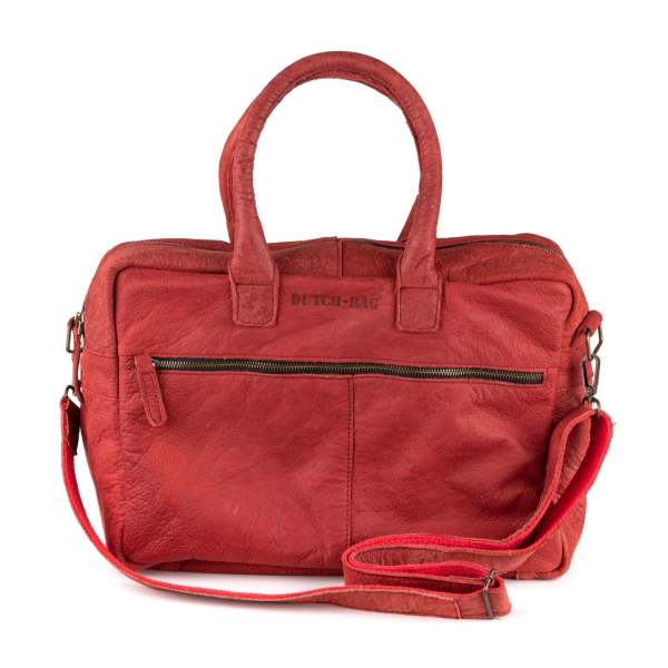 Breda Deri Laptop Çantası 17 İnç - Kenia Burgundy