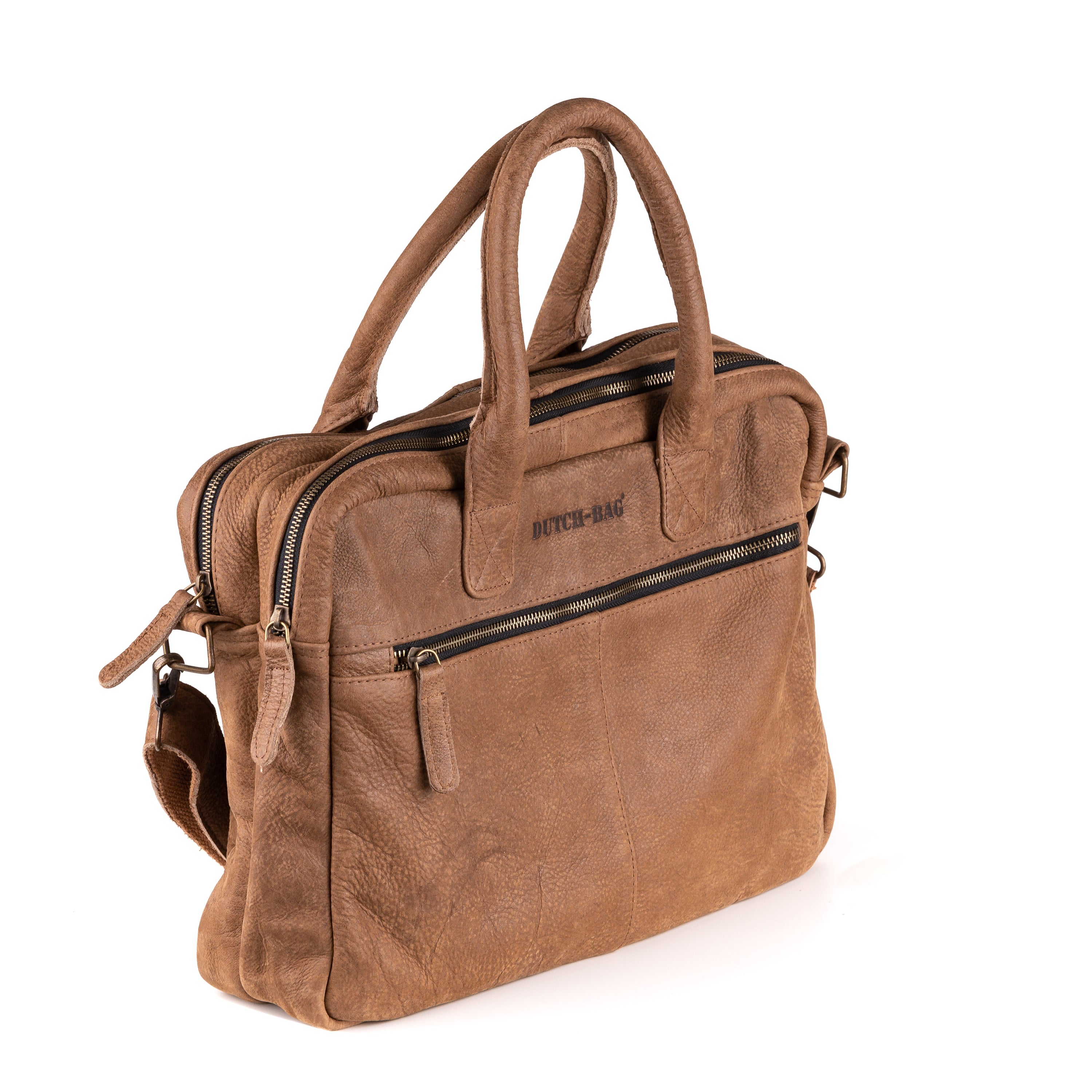 Amsterdam Deri Laptop Çantası 17 İnç - Kenia Brown