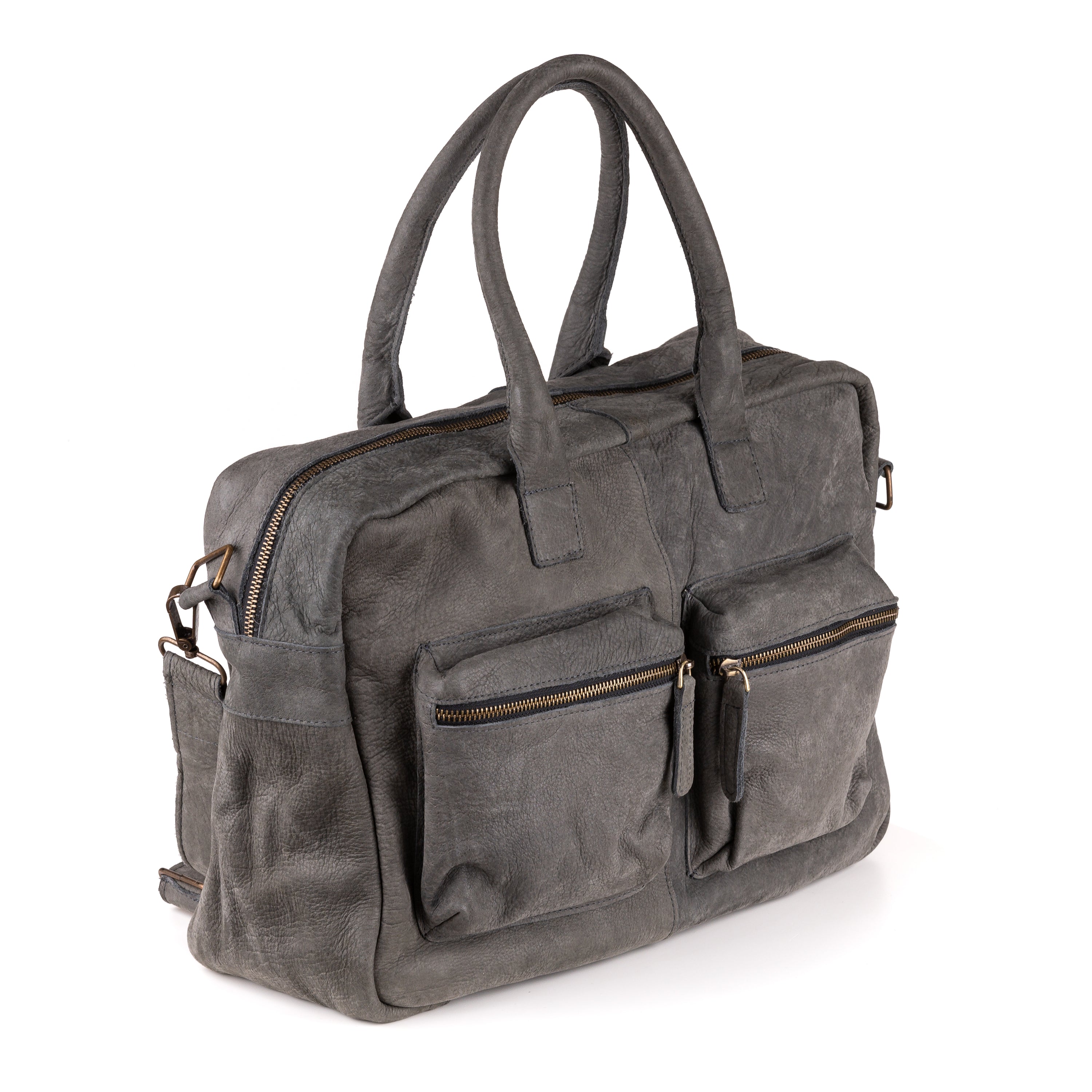 Breda Deri Laptop Çantası 17 İnç - Kenia Antraciet