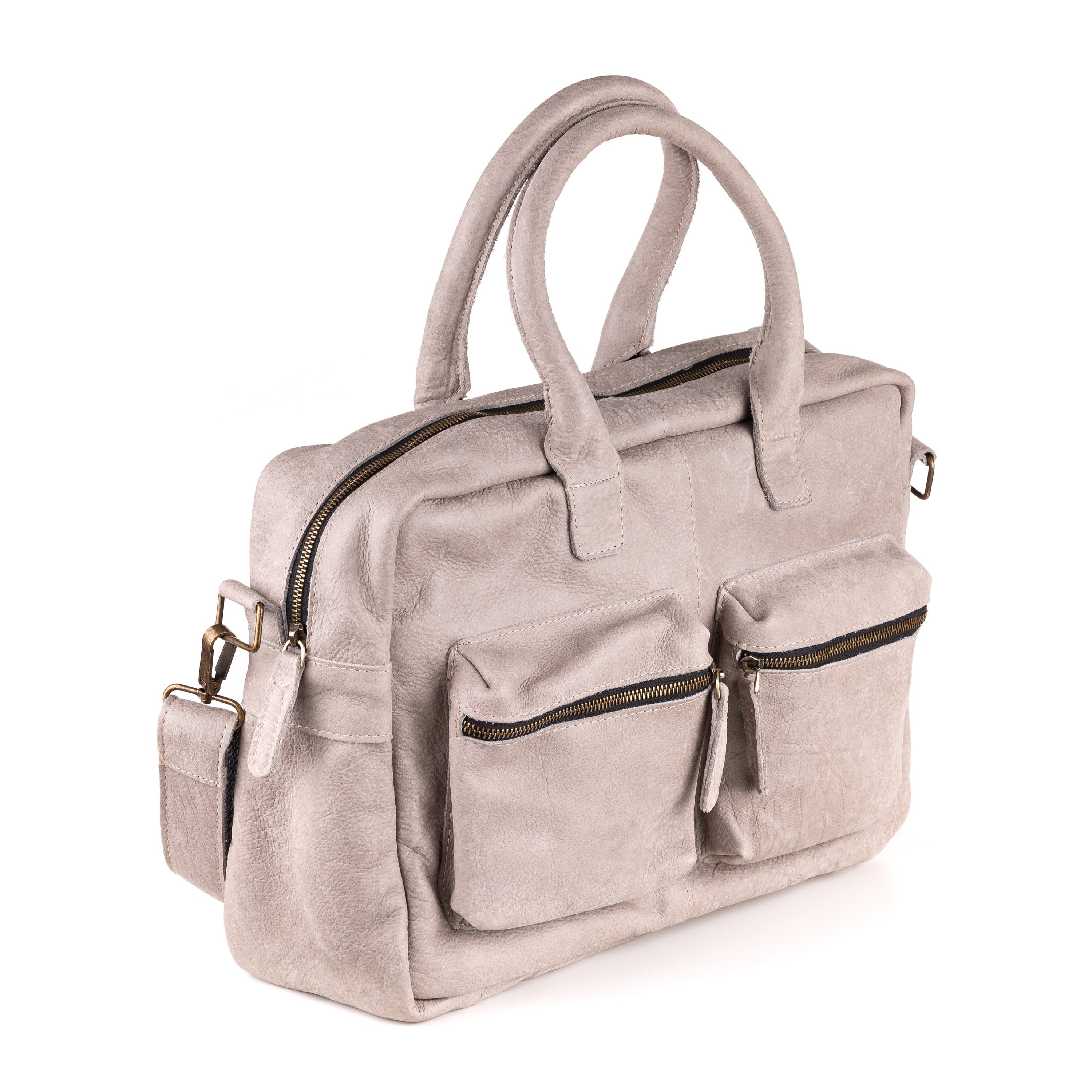 Breda Deri Laptop Çantası 17 İnç - Kenia Lightgrey