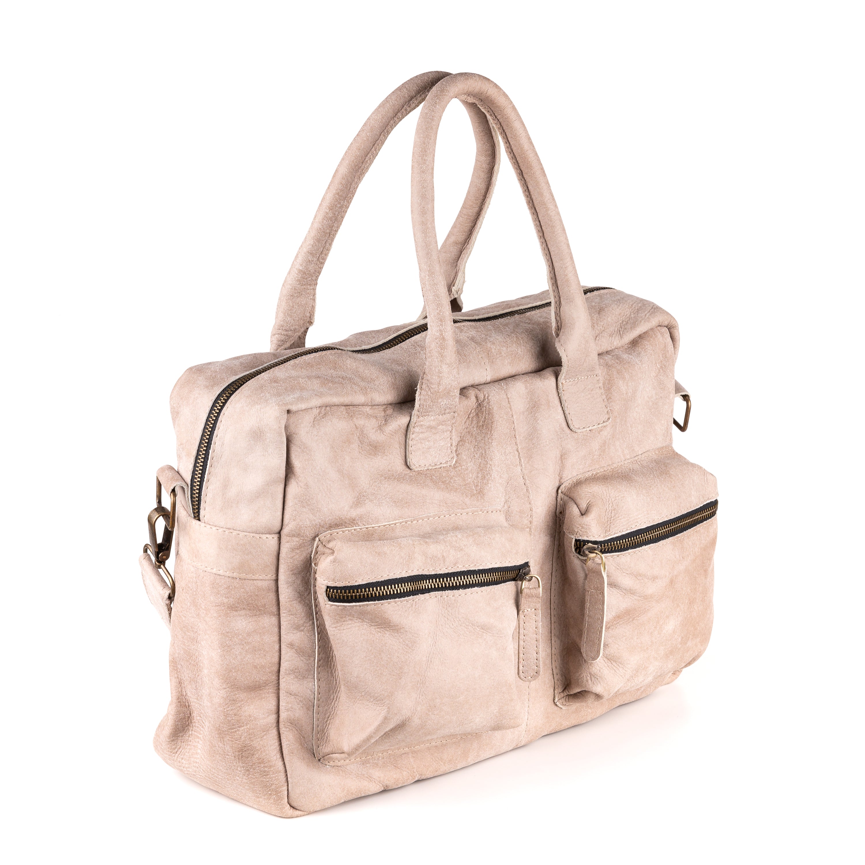 Breda Deri Laptop Çantası 17 İnç - Concrete Sand