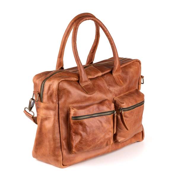 Breda Deri Laptop Çantası 17 İnç - Chill-Line Brown