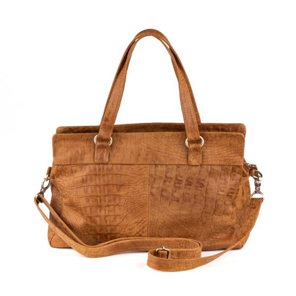 Arnhem Kadın Kol Çantası - Croco Sudan Brown