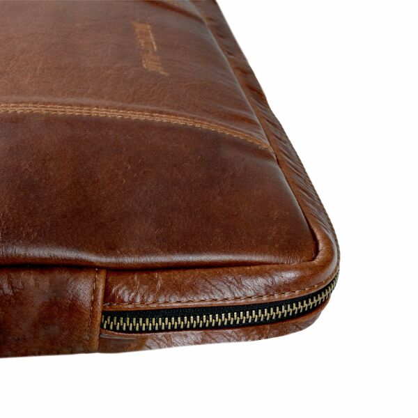 Deri Bilgisayar Kılıfı 15'' - Chill Line Dark Brown