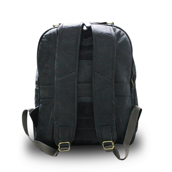 Rotterdam Deri Sırt Çantası - Concrete Denim Blue