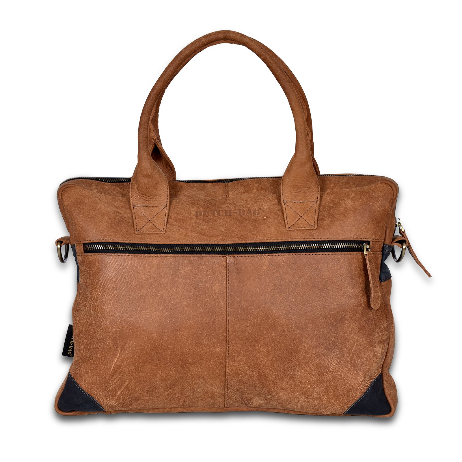 Utrecht Deri El ve Omuz Çantası - Concerete Sudan Brown Antraciet - Seçenek 1