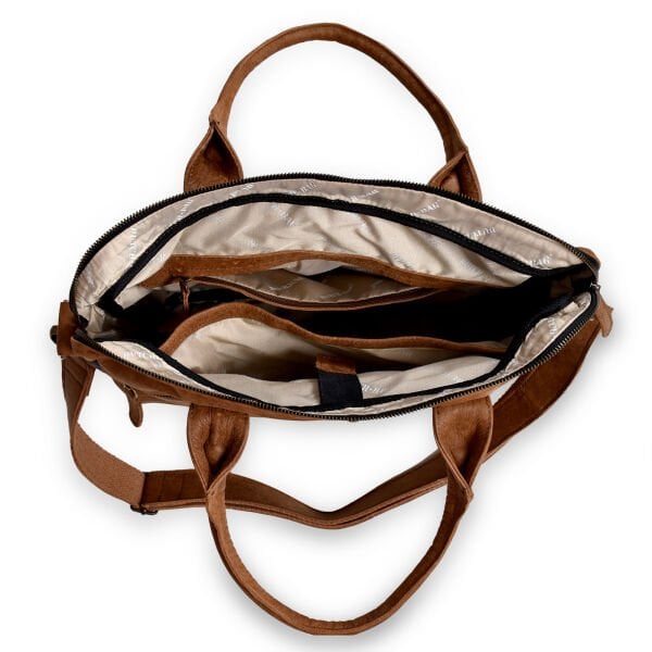 Utrecht Deri El ve Omuz Çantası - Concerete Sudan Brown Antraciet - Seçenek 1