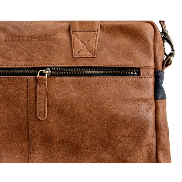 Utrecht Deri El ve Omuz Çantası - Concerete Sudan Brown Antraciet - Seçenek 1